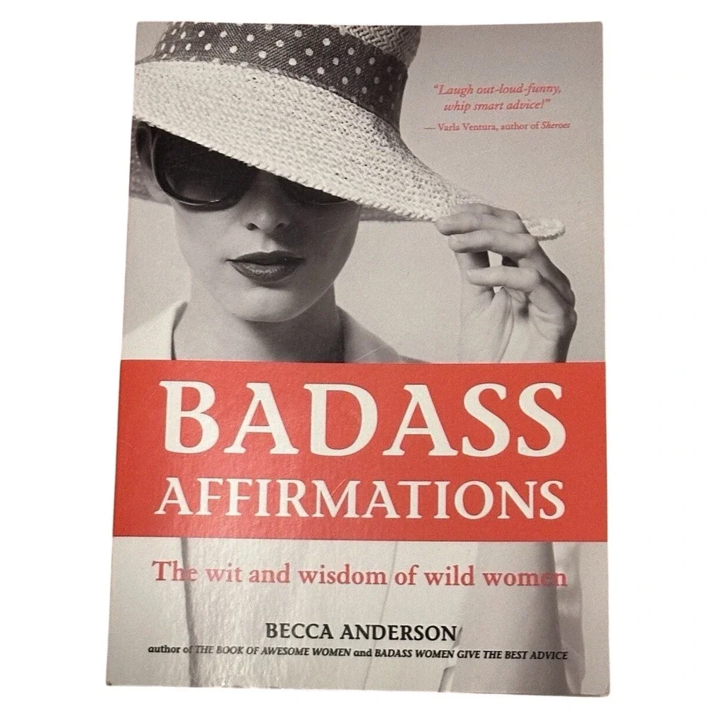 Becca Anderson Badass Affirmations Book Women OS Red Excellent Wit‎ Wisdom